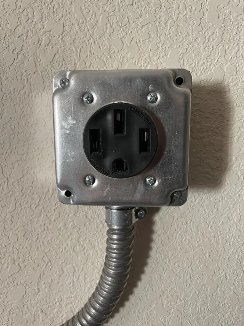 NEMA 14-50 outlet installed for Smart Home Electrical in East Hanover